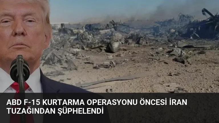 ABD F-15 Kurtarma Operasyonu Öncesi İran Tuzağından Şüphelendi