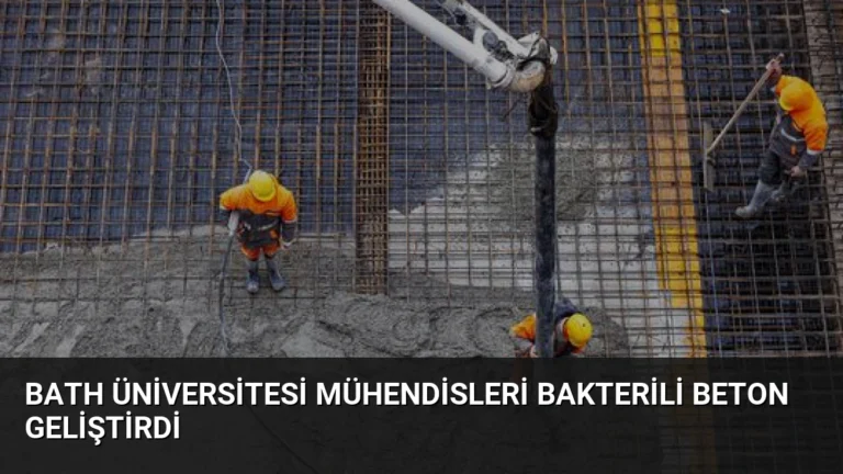 Bath Üniversitesi Mühendisleri Bakterili Beton Geliştirdi