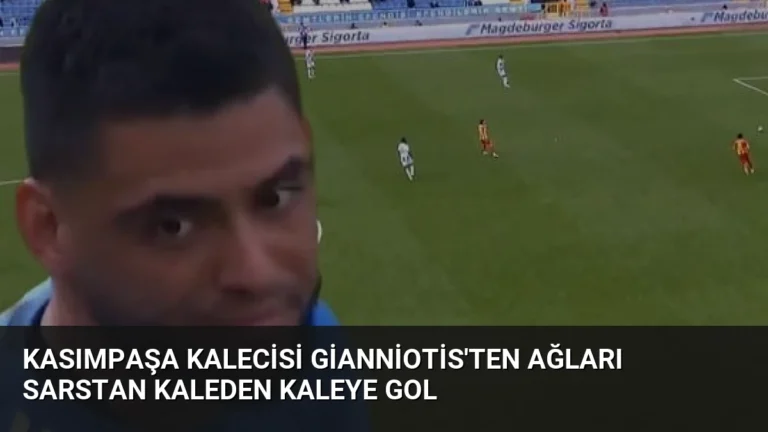 Kasımpaşa Kalecisi Gianniotis’ten Ağları Sarstan Kaleden Kaleye Gol