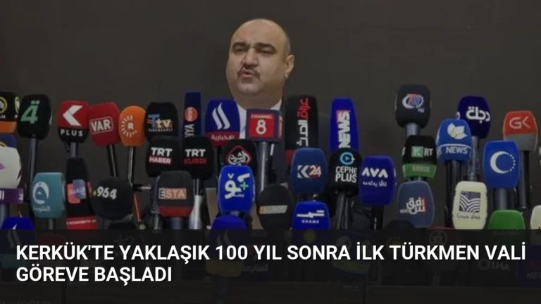 Kerkük’te Yaklaşık 100 Yıl Sonra İlk Türkmen Vali Göreve Başladı