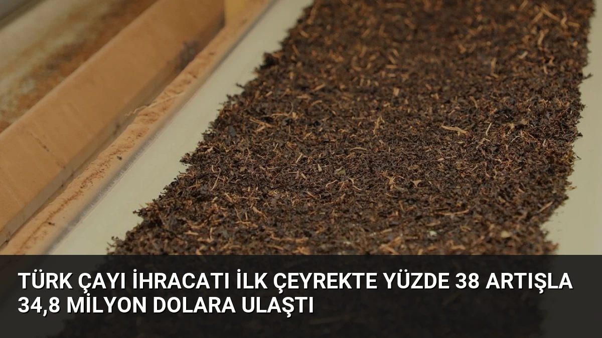 Türk Çayı İhracatı İlk Çeyrekte Yüzde 38 Artışla 34,8 Milyon Dolara Ulaştı