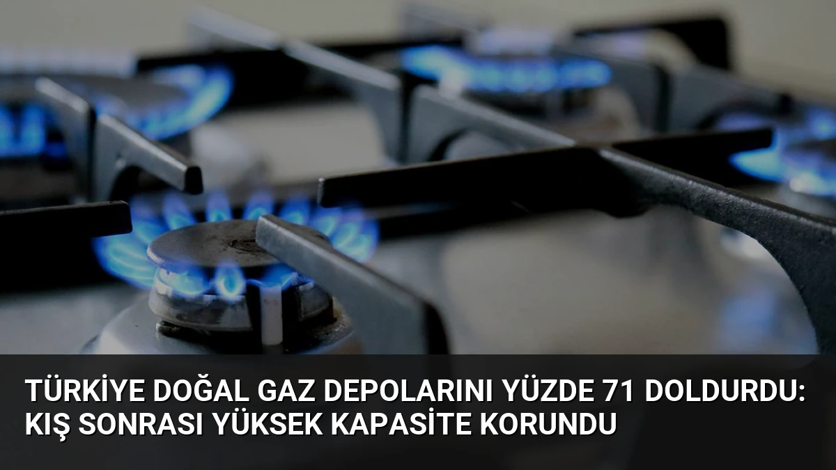 Türkiye Doğal Gaz Depolarını Yüzde 71 Doldurdu: Kış Sonrası Yüksek Kapasite Korundu