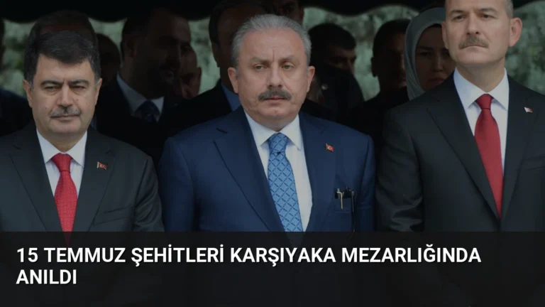 15 Temmuz Şehitleri Karşıyaka Mezarlığında Anıldı