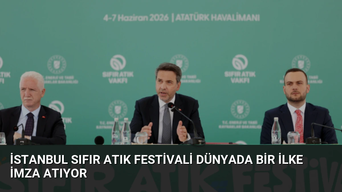 İstanbul Sıfır Atık Festivali Dünyada Bir İlke İmza Atıyor