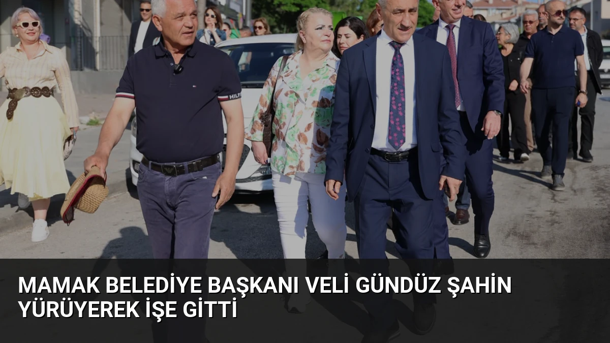 Mamak Belediye Başkanı Veli Gündüz Şahin Yürüyerek İşe Gitti
