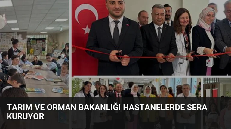 Tarım ve Orman Bakanlığı hastanelerde sera kuruyor