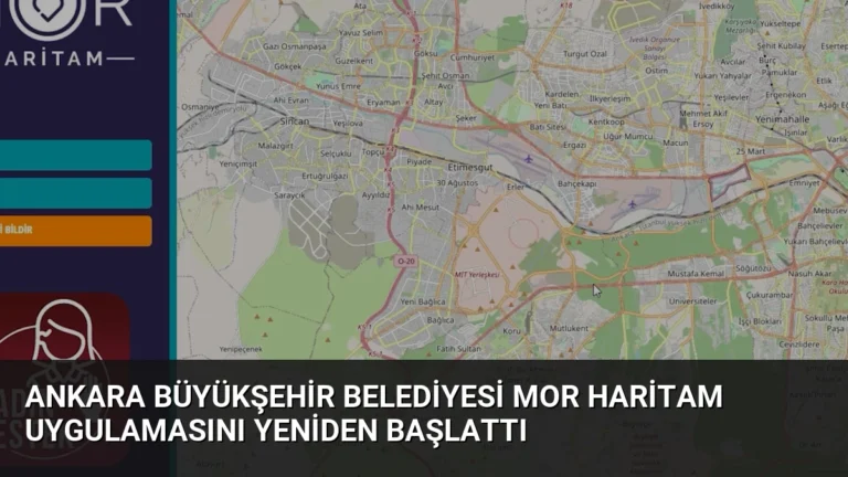 Ankara Büyükşehir Belediyesi Mor Haritam Uygulamasını Yeniden Başlattı