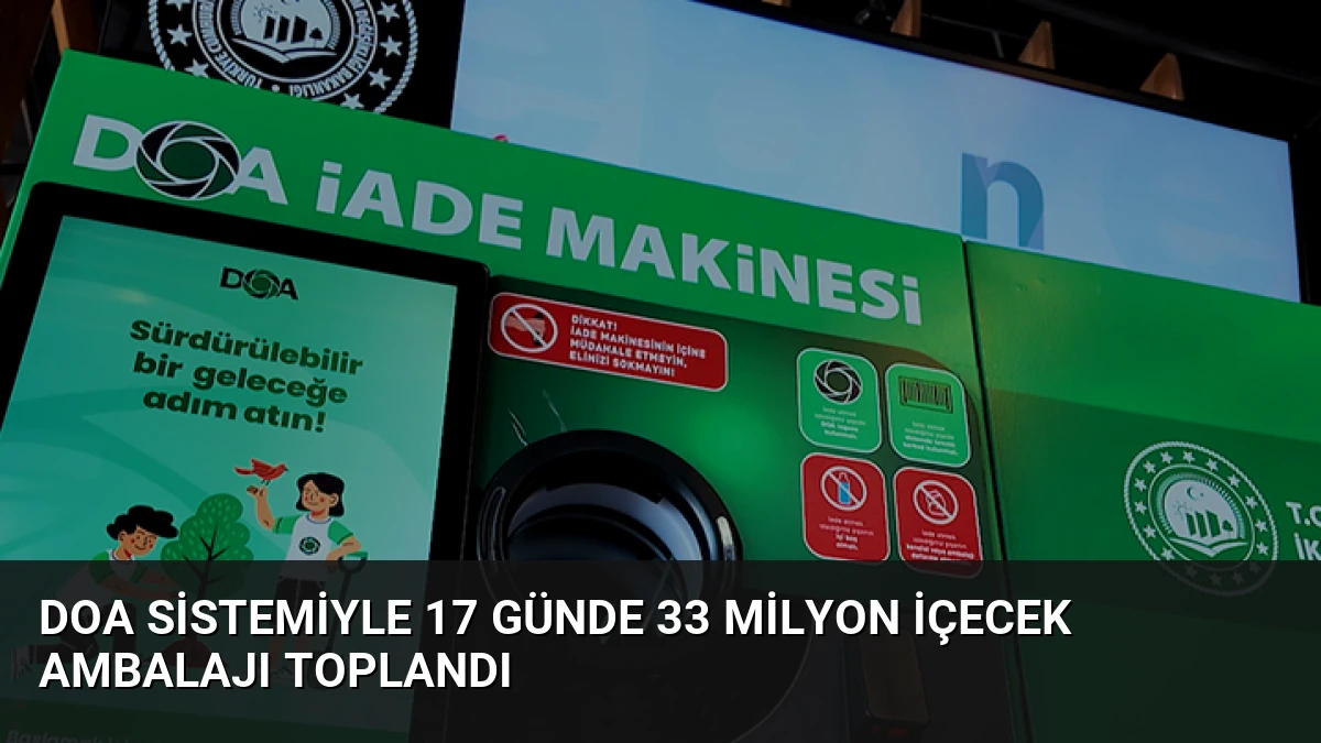 DOA Sistemiyle 17 Günde 33 Milyon İçecek Ambalajı Toplandı