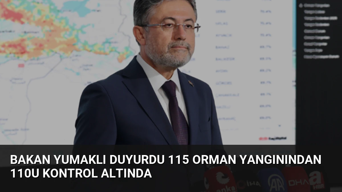Bakan Yumaklı Duyurdu 115 Orman Yangınından 110u Kontrol Altında
