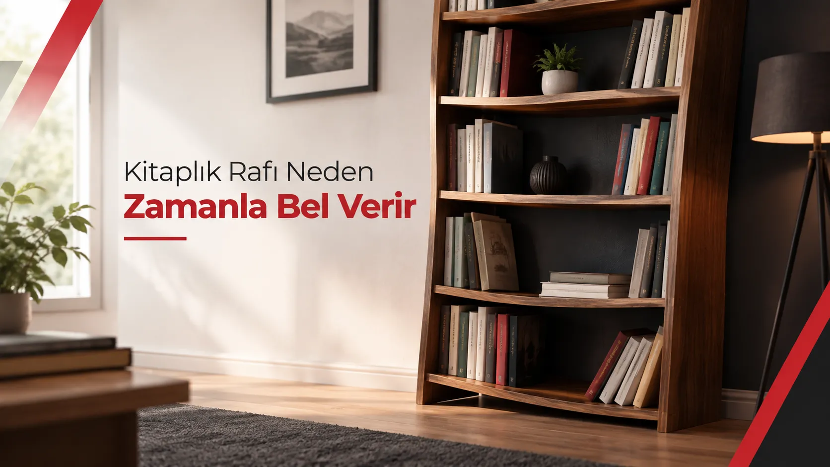Kitaplık Rafı Neden Zamanla Bel Verir