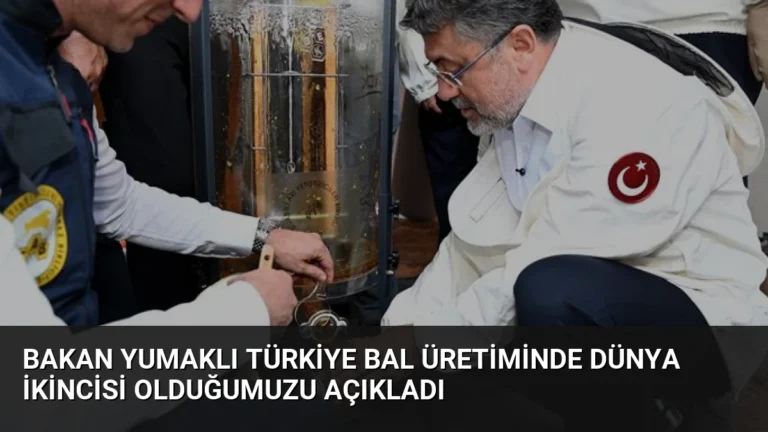 Bakan Yumaklı Türkiye Bal Üretiminde Dünya İkincisi Olduğumuzu Açıkladı