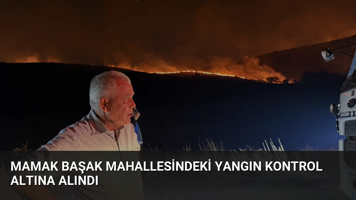 Mamak Başak Mahallesindeki Yangın Kontrol Altına Alındı