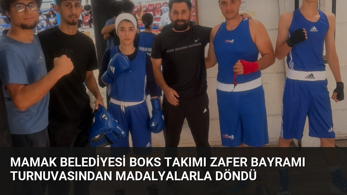 Mamak Belediyesi Boks Takımı Zafer Bayramı Turnuvasından Madalyalarla Döndü