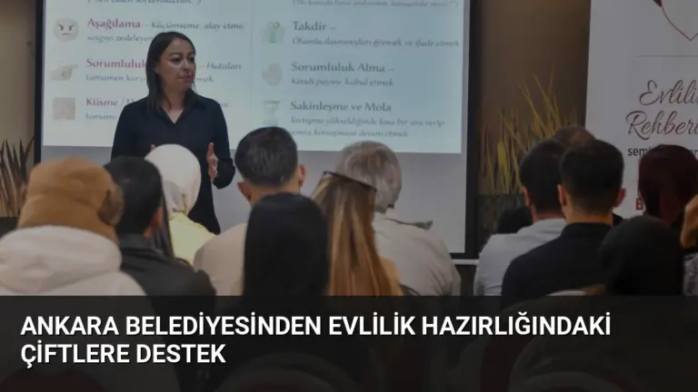Ankara Belediyesinden Evlilik Hazırlığındaki Çiftlere Destek