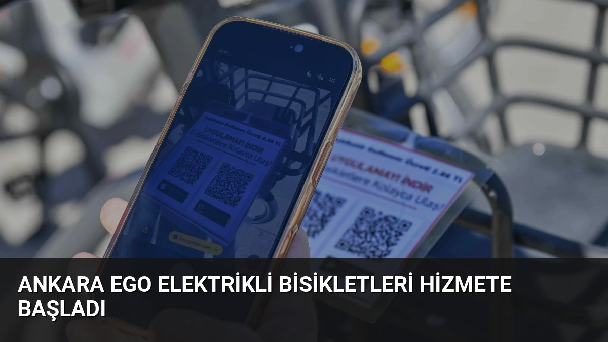 Ankara EGO Elektrikli Bisikletleri Hizmete Başladı