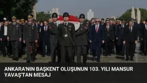 Ankara’nın Başkent Oluşunun 103. Yılı Mansur Yavaş’tan Mesaj