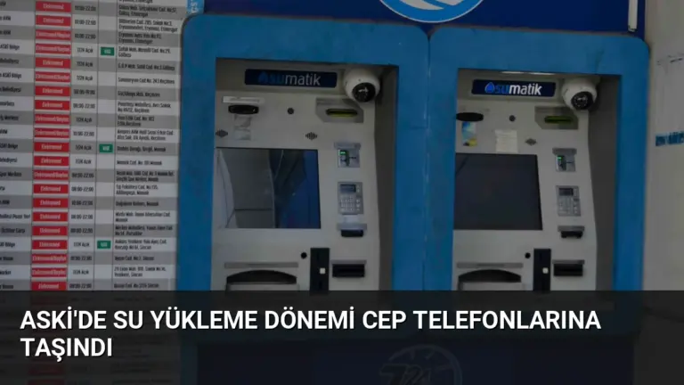 ASKİ’de Su Yükleme Dönemi Cep Telefonlarına Taşındı