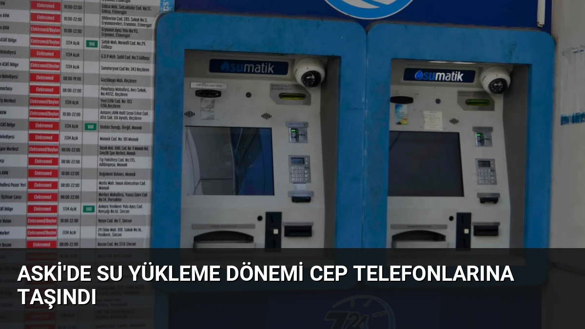 ASKİ’de Su Yükleme Dönemi Cep Telefonlarına Taşındı