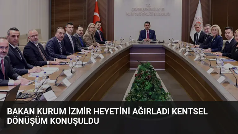 Bakan Kurum İzmir Heyetini Ağırladı Kentsel Dönüşüm Konuşuldu