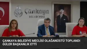 Çankaya Belediye Meclisi Olağanüstü Toplandı Güler Başkanlık Etti