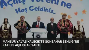 Mansur Yavaş Kalecik’te Sonbahar Şenliği’ne Katıldı Açılışlar Yaptı