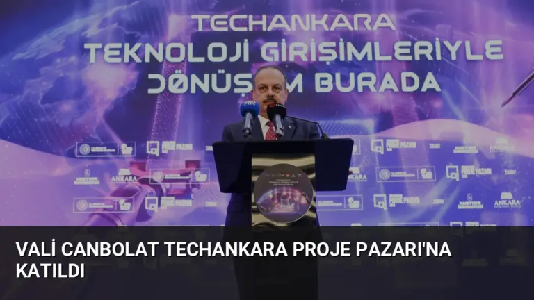 Vali Canbolat TechAnkara Proje Pazarı’na Katıldı